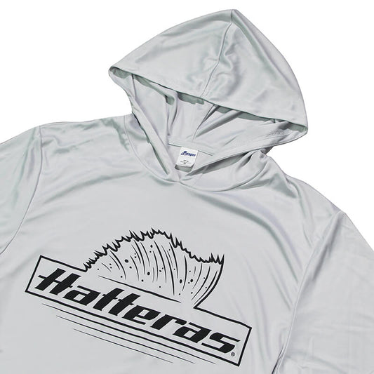 Sail LS Hooded Performance Tee - Aluminum