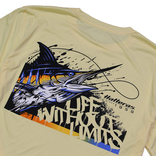 Marlin Life LS Performance Tee - Fighting Yellow