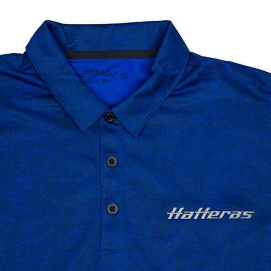 Men's Nike Crosshatch Polo - Old Royal