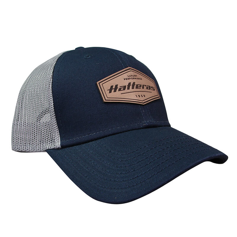 Hatteras Luxury Patch Cap - Navy | Grey