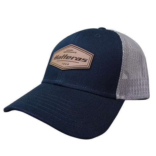 Hatteras Luxury Patch Cap - Navy | Grey